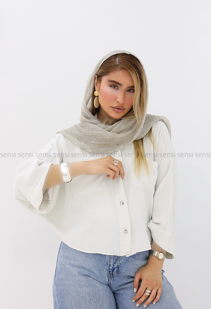 شومیز آستین خفاشی سیلک کد1005858